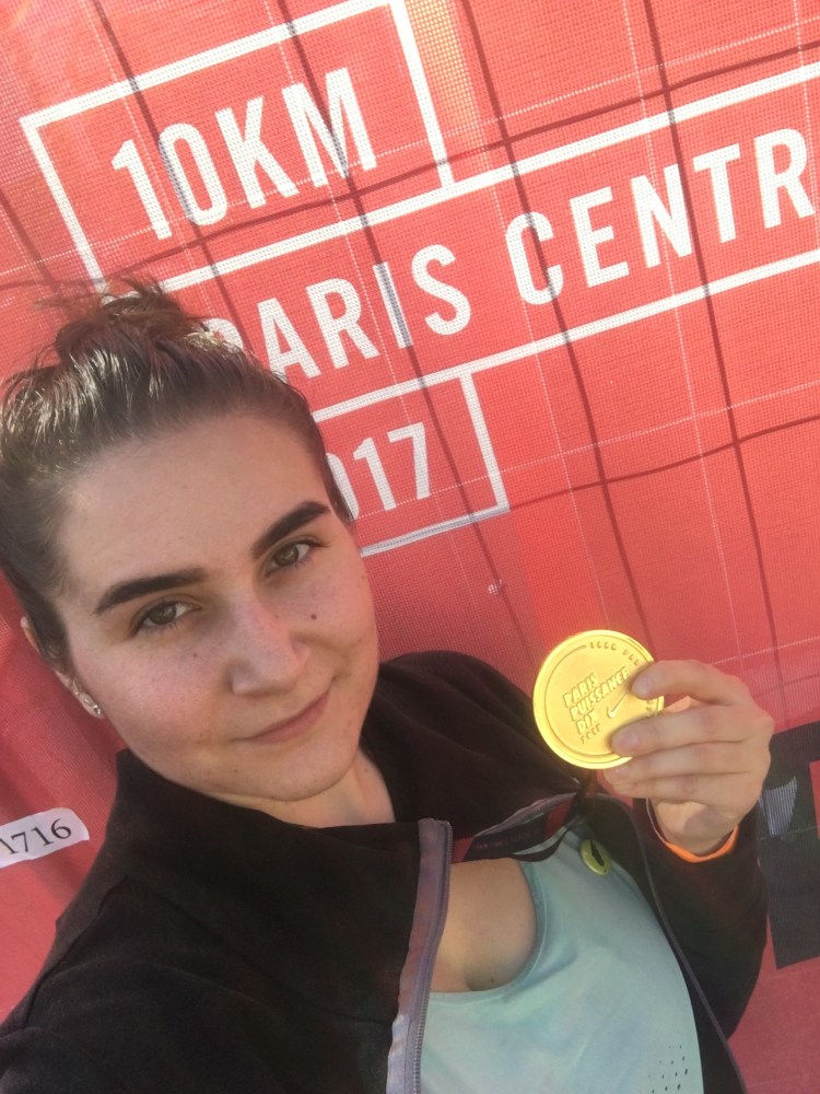 Selfie post 10km Paris Centre