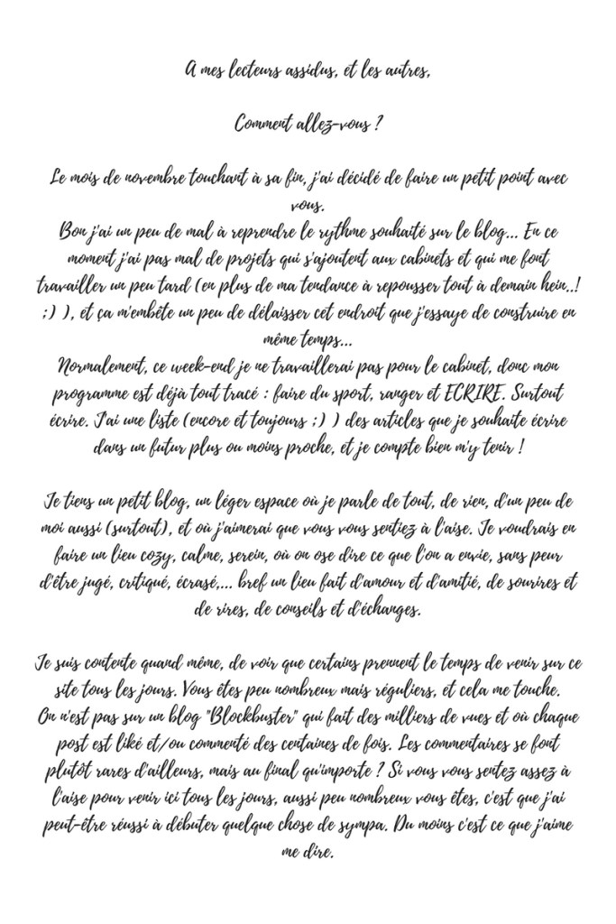 Lettre à vous novembre 2017